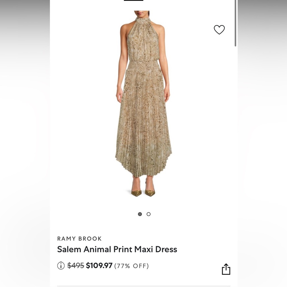 Ramy Brook Salem Animal Print Dress